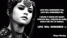 Love Will Remember – Selena Gomez – Селена Гомез гомес gomes силена гомес – 